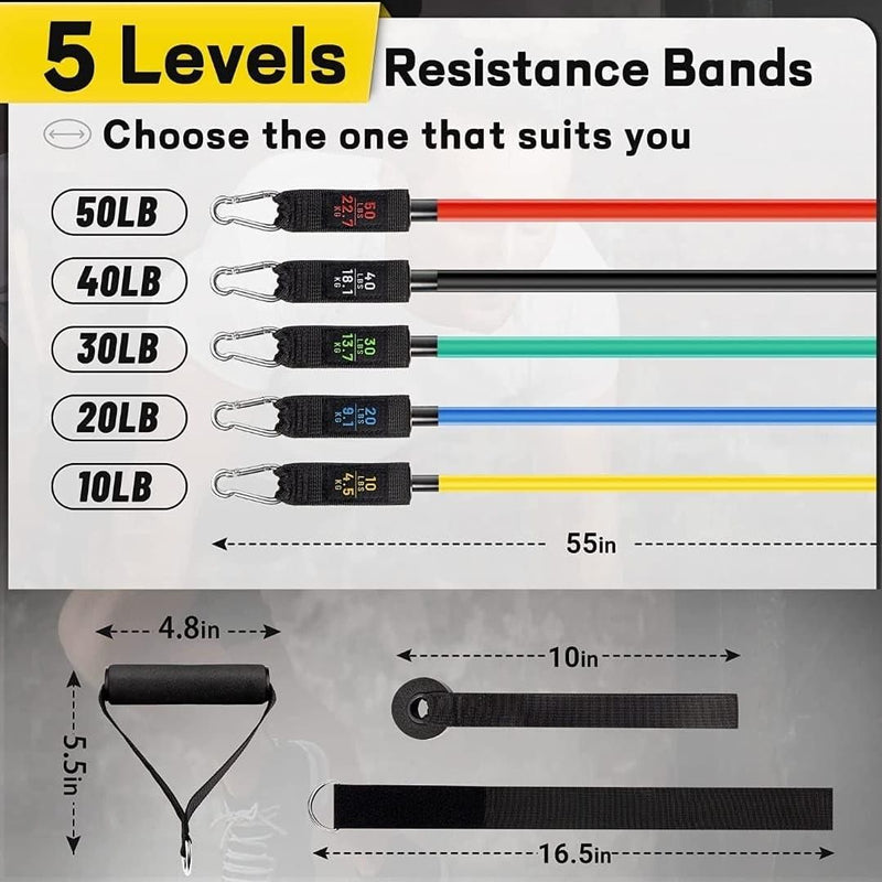 Resistance Band Set for Heavy Workout