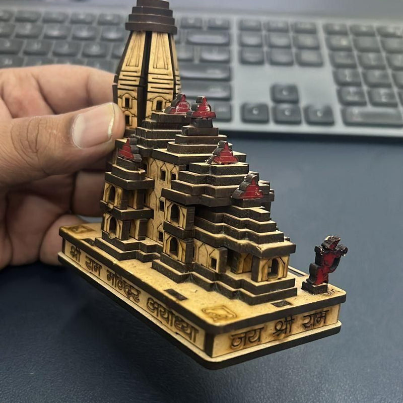 Decorative Showpiece Wood Temple for Gift