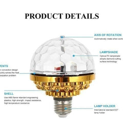 Rotating Magic Ball Light with Lamp Holder Set